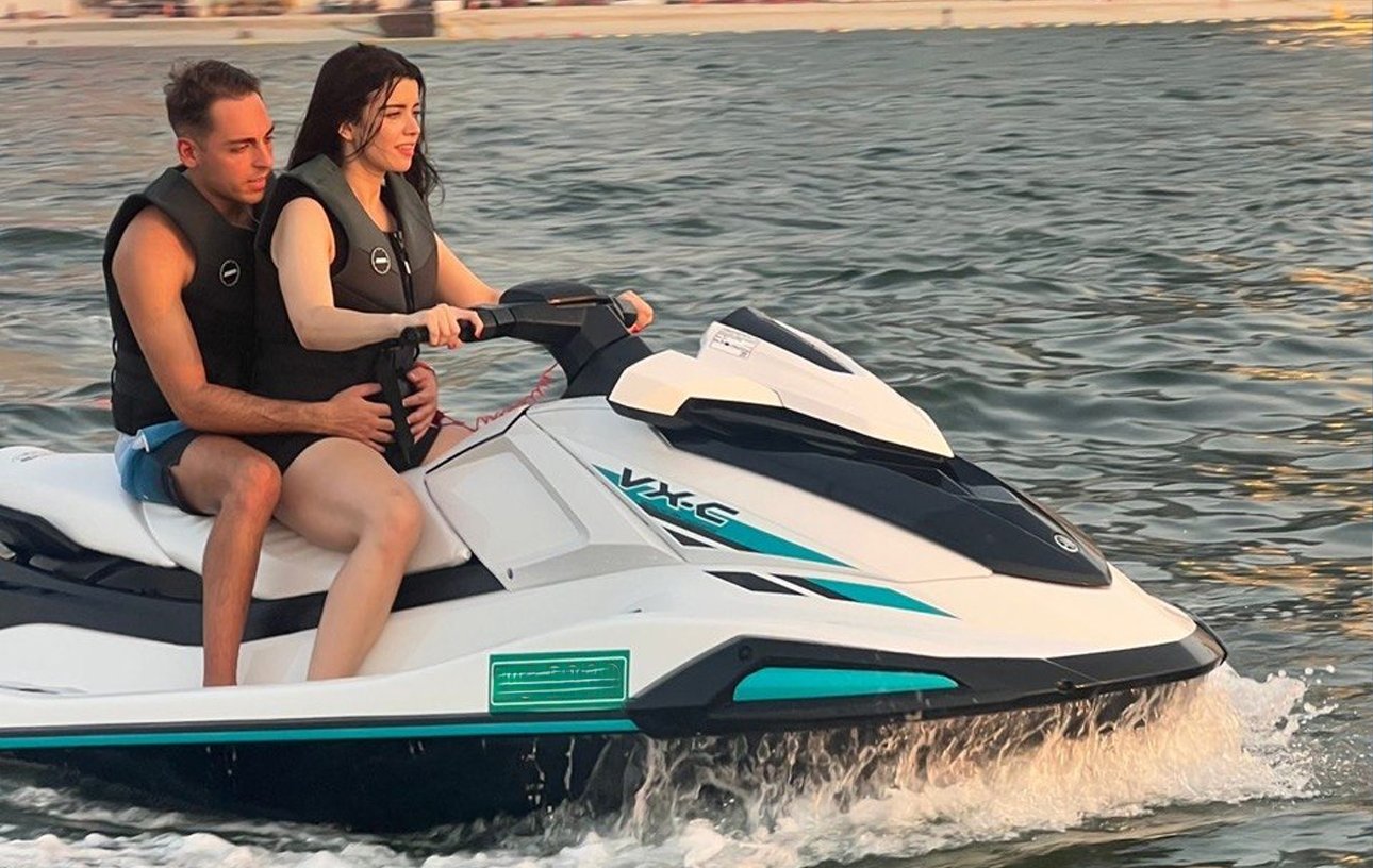 Sunset jet ski ride in Dubai Marina